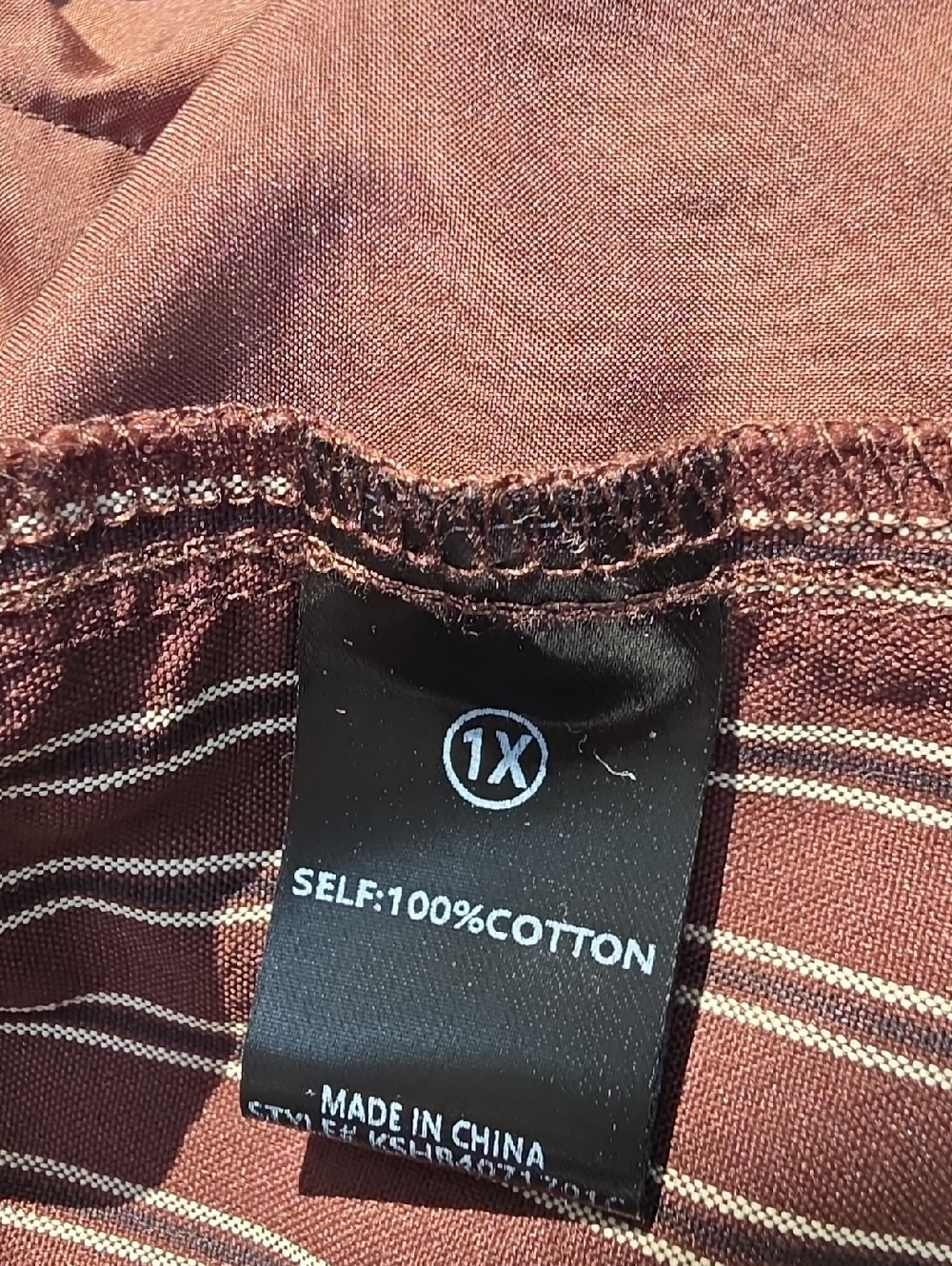 Pinstripe Boxer Jorts - Picture 3 of 4